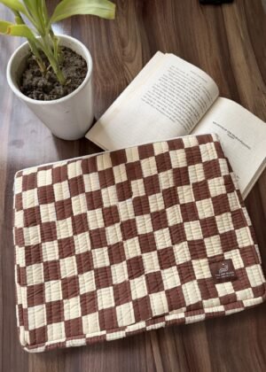 Mocha Check Laptop Sleeve